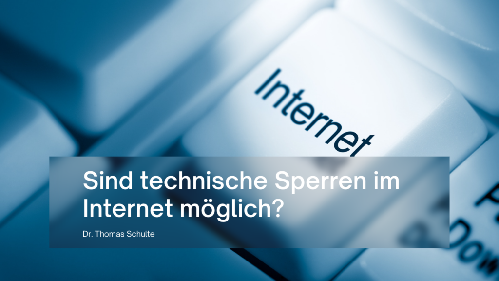 Reputationsrecht - technische Sperren im Internet möglich?