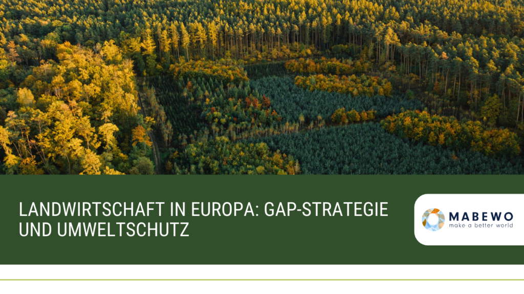 Landwirtschaft in Europa: GAP-Strategie und Umweltschutz 4 MABEWO AG - Landwirtschaft in Europa