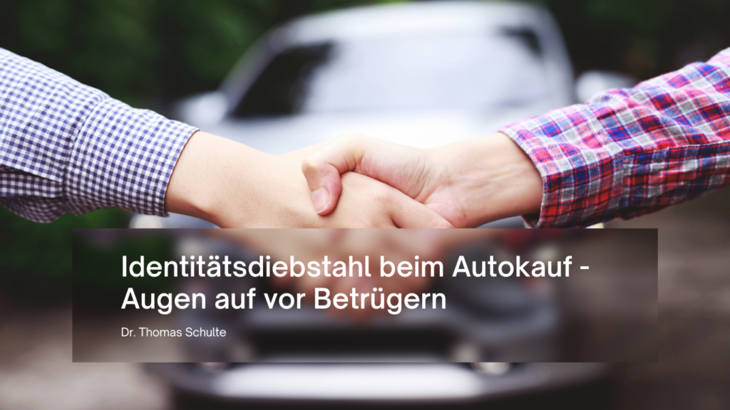 Dr. Thomas Schulte - Betrüger bei Autokauf