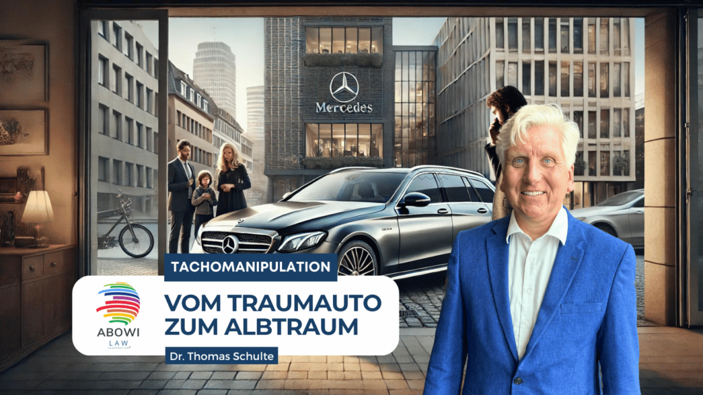 Tachomanipulation am Traumauto Mercedes E-Klasse - ABOWI Law