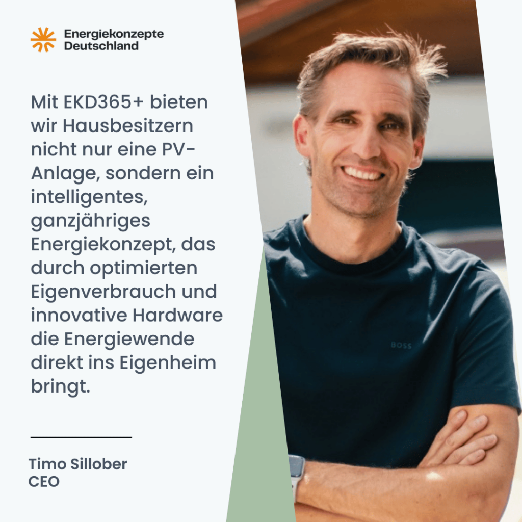 Energiekonzepte Deutschland mit dem 365+ Paket für Hausbesitzer - CEO Timo Sillober