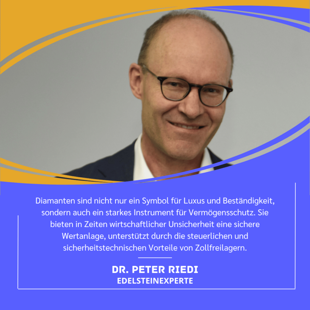 Diamanten als Vermögensschutz - Dr. Peter Riedi