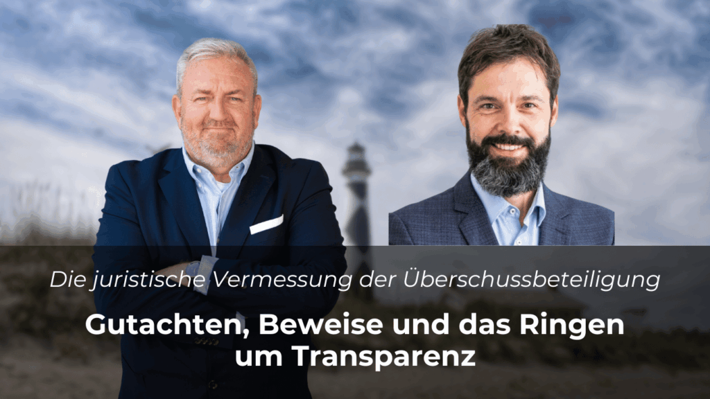 Die juristische Vermessung der Überschussbeteiligung - Sven Enger und Prof. Dr. Schade