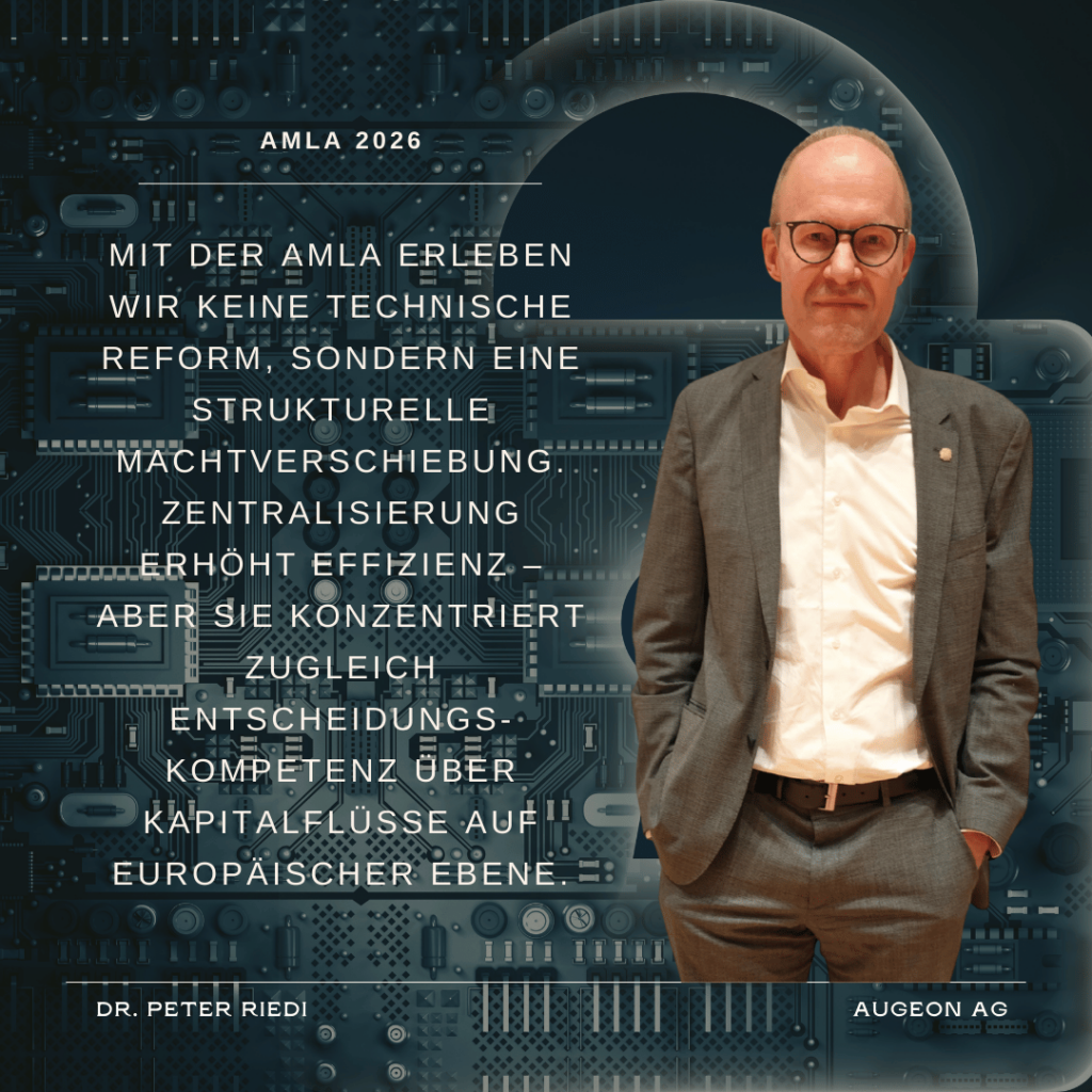 Reform AMLA 2026 - Dr Peter Riedi