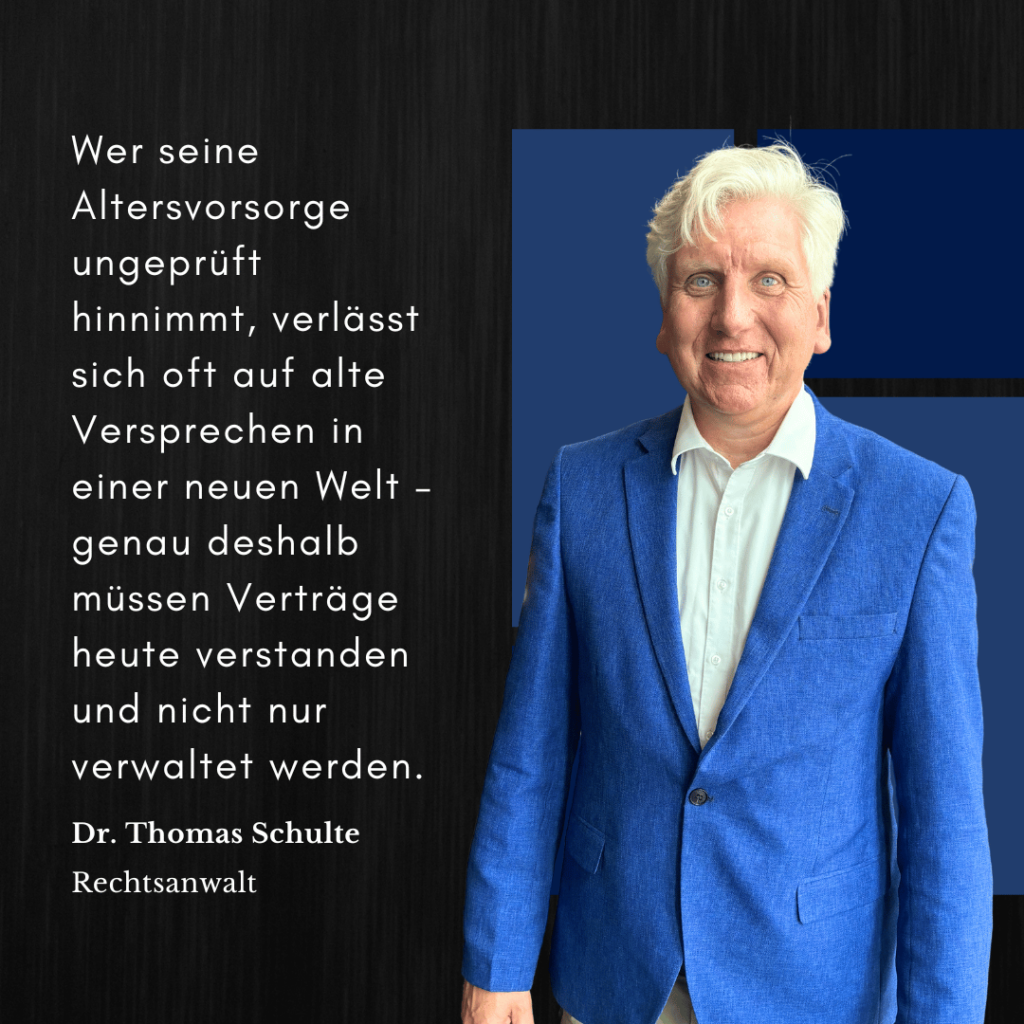 Altersvorsorge neu prüfen - Dr Thomas Schulte