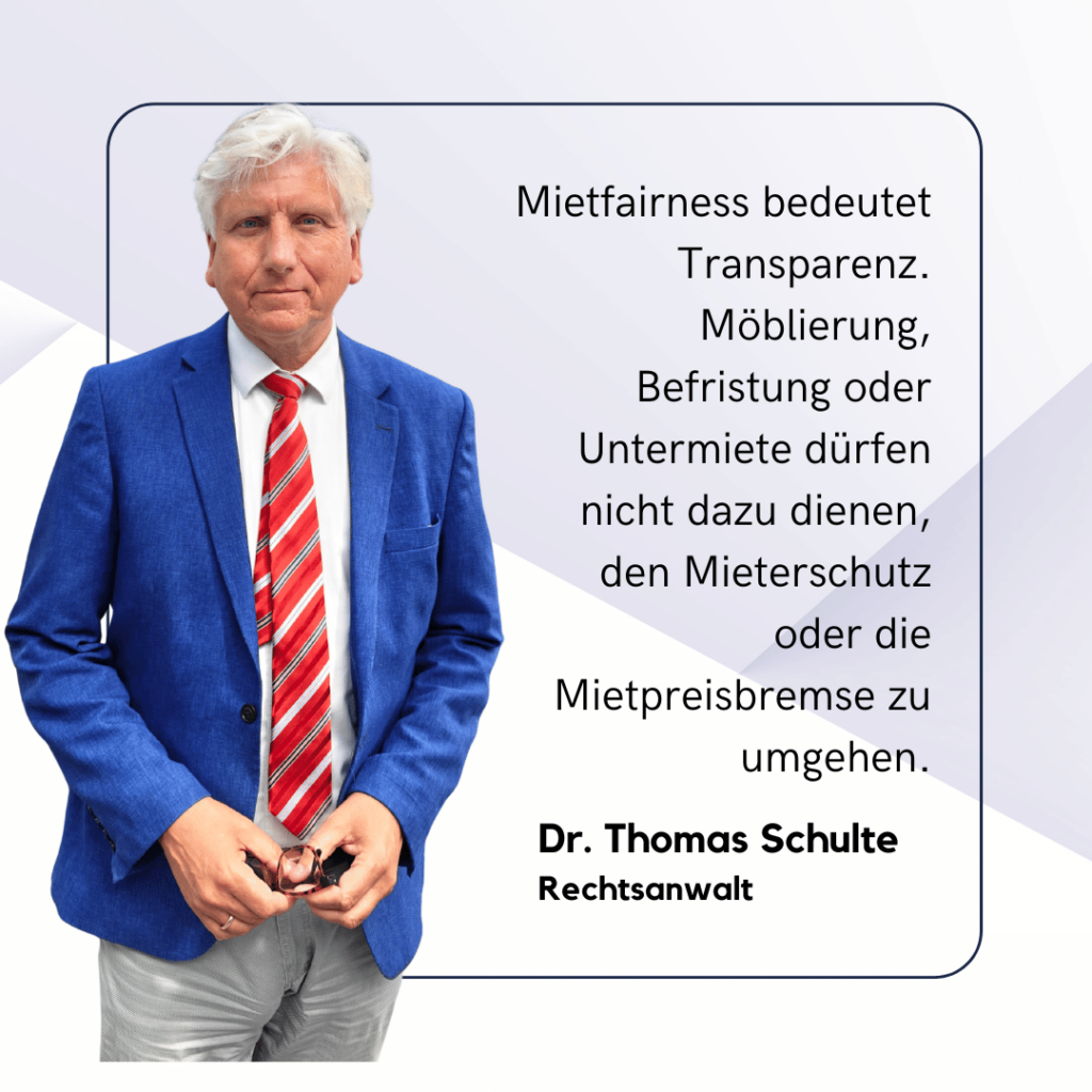 Mietfairness bei WG-Wohnungen - Dr Thomas Schulte