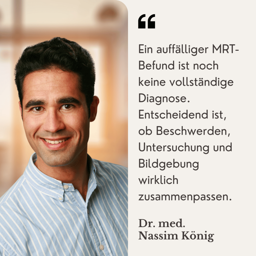 MRT auslesen - Wirbelsäulenchirurg Dr. Nassim König aus Mainz