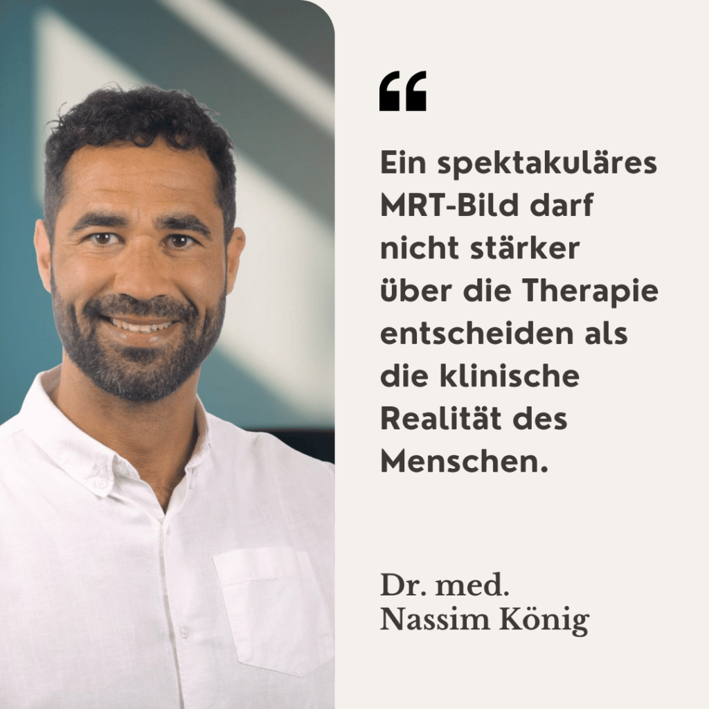 Dr Nassim König - MRT Bild und Therapie