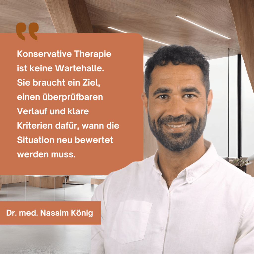 Nassim König - Konversative Therapie Spinalkanalstenose.